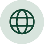 Icon of a globe