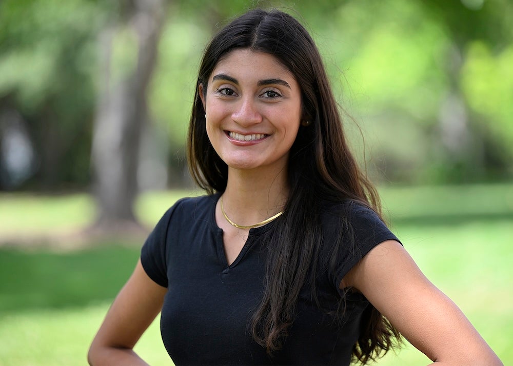 Materials engineering major Olivia Madrigal is a resident of Chevy Chase Maryland