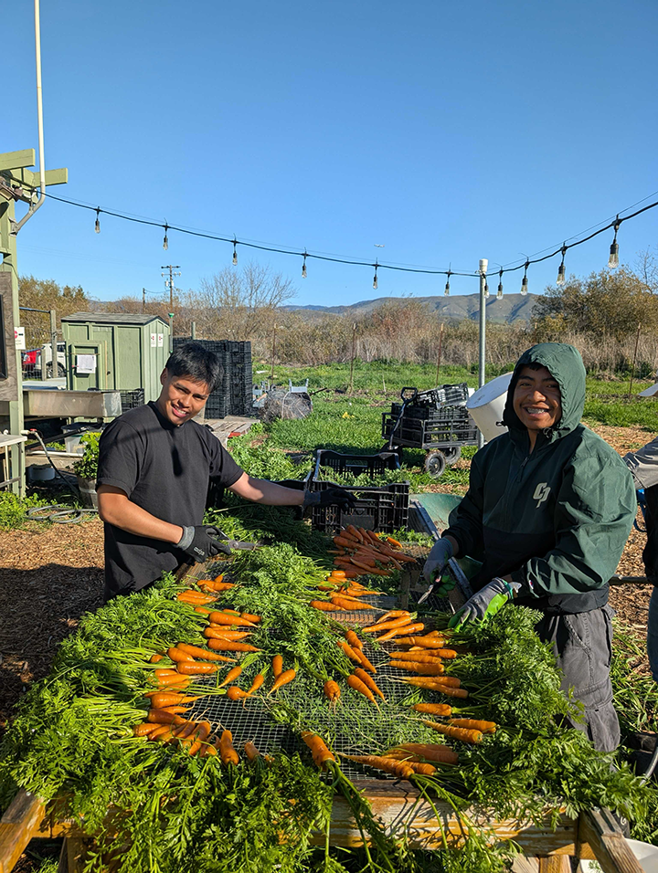 College Corps Fellows serving at First Fruits Farm.