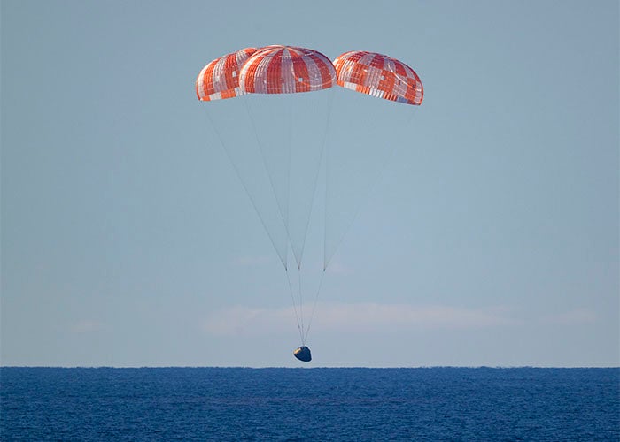 NASA Orion capsule Integrity splashes down April 10 off the coast of San Diego