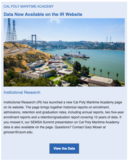 A screenshot of a Solano Campus SPA with a Maritime Blue background.