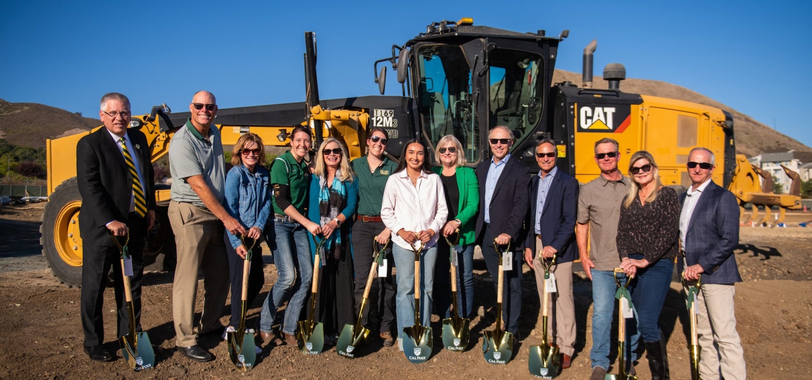 A Nov. 8 groundbreaking celebration of the construction of the Charles and Claire Jacobson Animal Health Center