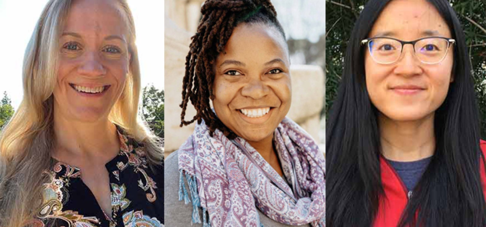 Images of awardees Phoenix (Dongfeng) Fang, Joni Roberts and Shannon Shoff