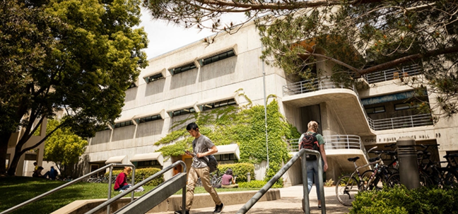Exterior of Fisher Science building.