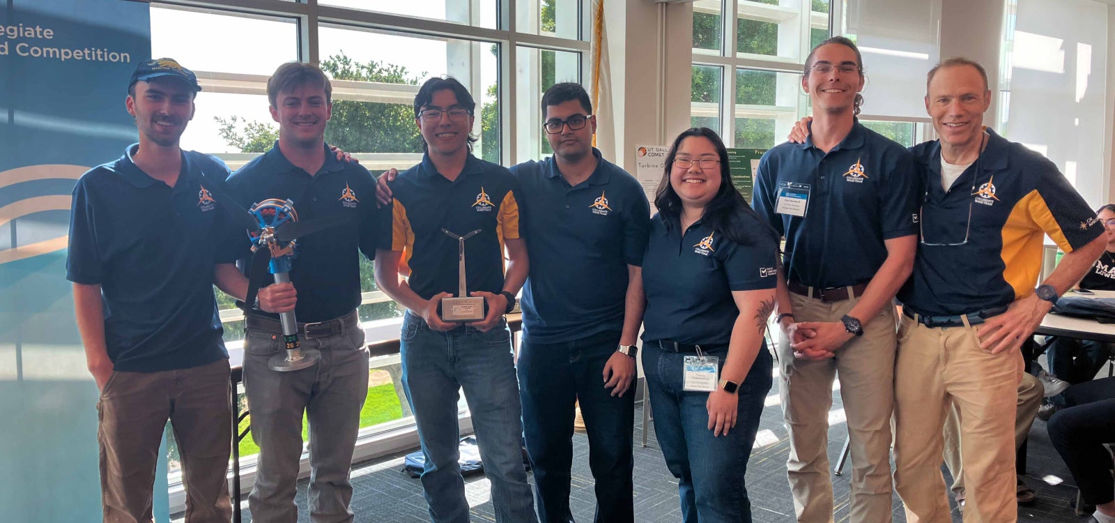 Award recipients at the Western Regional Collegiate Wind Competition held at Cal Poly Maritime Academy