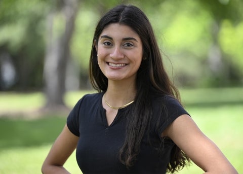 Materials engineering major Olivia Madrigal is a resident of Chevy Chase Maryland
