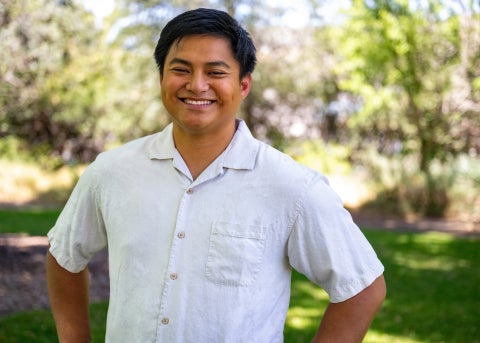 Marc Cabeliza, graduate of the College of Agriculture, Food and Environmental Sciences