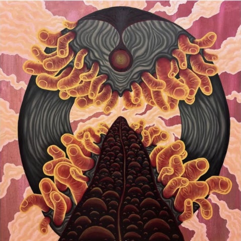 A colorful painting by Sarah Tarquin