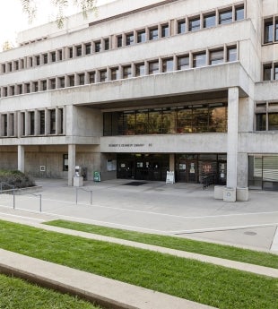 The exterior of Kennedy Library in a 2020 file photo