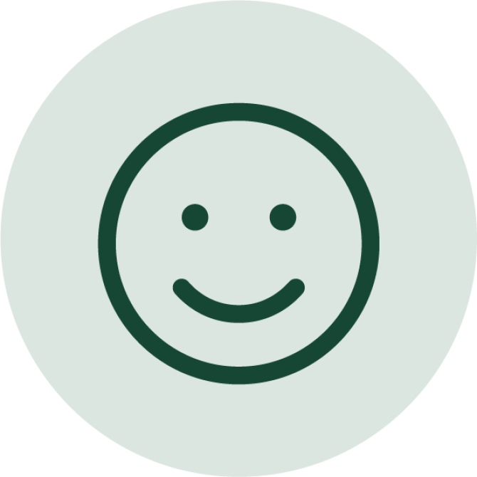 Icon of a smiling face