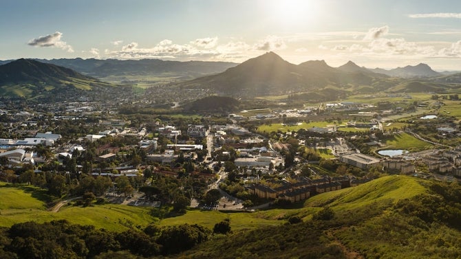 Overview of the Cal Poly campus