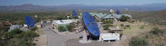 VERITAS or Very Energetic Radiation Imaging Telescope Array System  gathers data from the night sky using a set of four 12-meter telescopes in southern Arizona