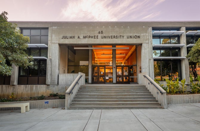 The entrance to the University Union