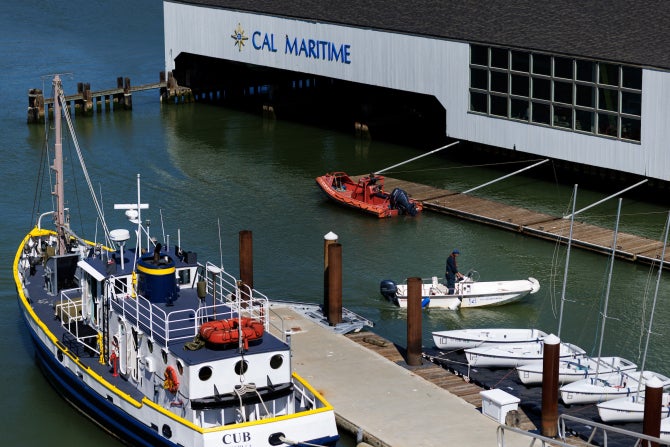 Cal Poly Maritime Academy awards honorary doctorate to Capt. Kate McCue as final class graduates under old name — image 1