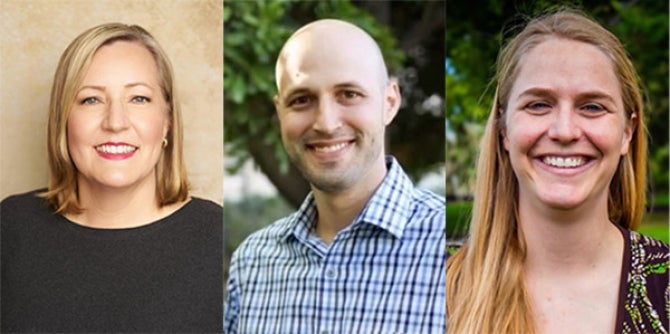 Cal Poly Fulbright U.S. Scholar Awardees Natasha Neumann, David Askay and Jasmine Nation