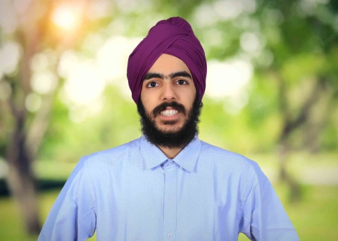 Portrait of Karan Singh of the College of Engineering