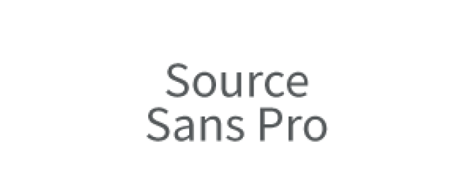 source sans pro typography example